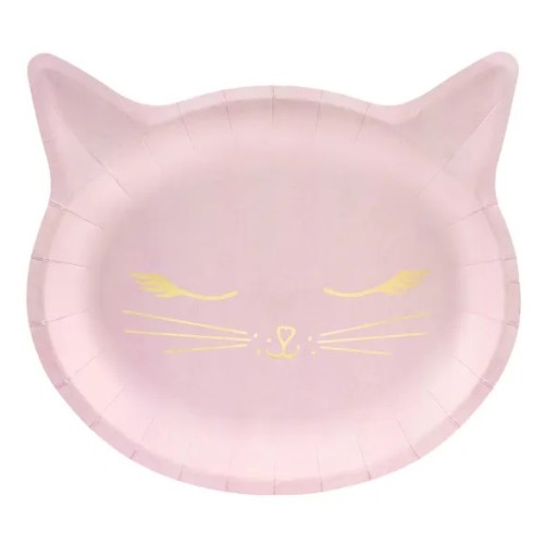 Pink Cats Birthday papierové taniere Kitty Cat 22cm 6 ks