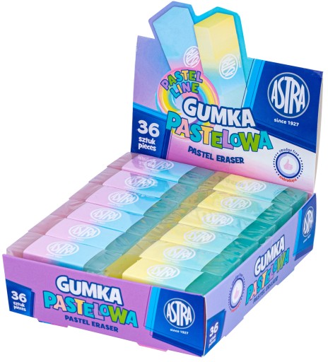 Astra GUMA na mazanie dvojfarebná PASTEL 1 ks.