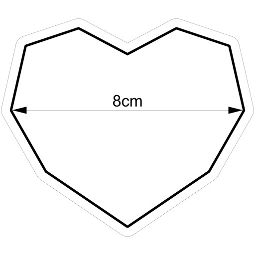 Valentínsky vykrajovač srdiečkový 89 8cm