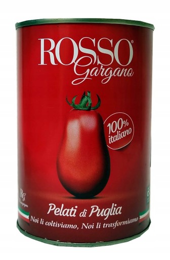 ROSSO Paradajky bez šupky pelati gargano 400g