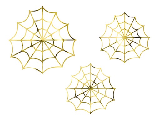 Halloweenske ozdoby Pavučiny 3 ks Konfety