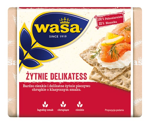 WASA Lahôdkový ražný knäckebrot 210g