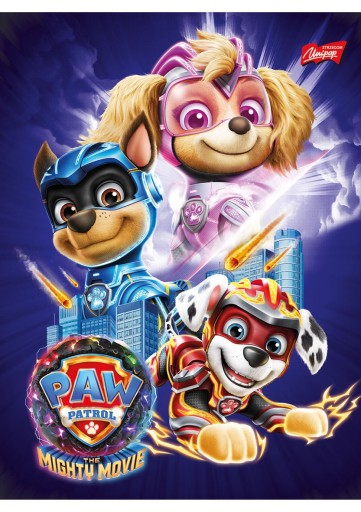 A5 16k mriežkový zápisník Paw Patrol Unipap