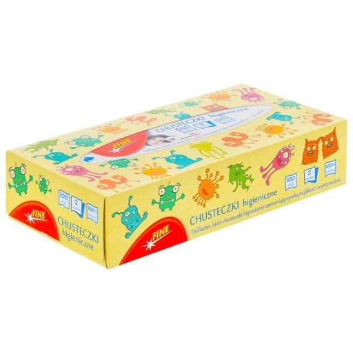 2-vrstvové hygienické utierky 100 KS FINE Box