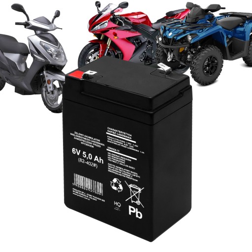 BEZÚDRŽBOVÁ GÉLOVÁ BATÉRIA AGM 6V 5Ah AUTOMOTOROVÉ HRAČKY