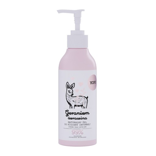 Yope Tekutý prípravok na intímnu hygienu z pelargónie a brusníc 300 ml