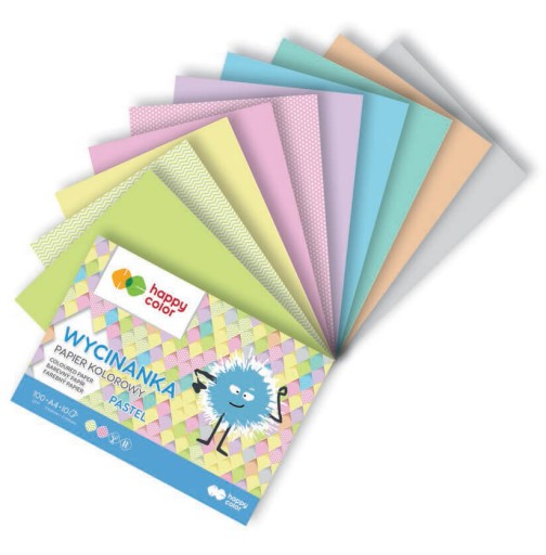 Pastelový výrezový blok A5 Happy Color 10 kariet