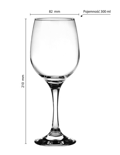 3 poháre na víno 300 ml