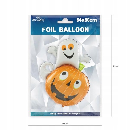 Detské halloweenske dekorácie z balóna tekvica Ghost