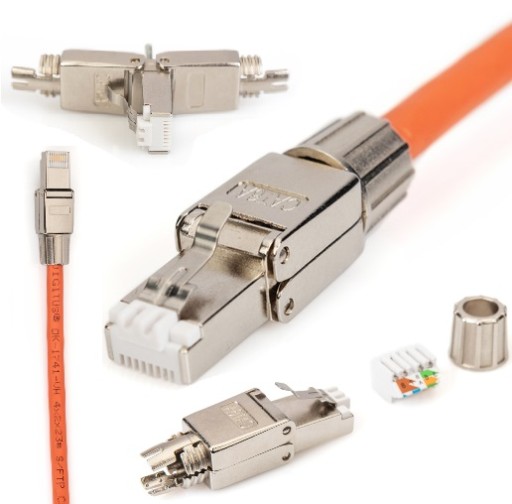 DIGITUS RJ45 FTP STP zástrčka kat.6A kat.7 kat.7A č