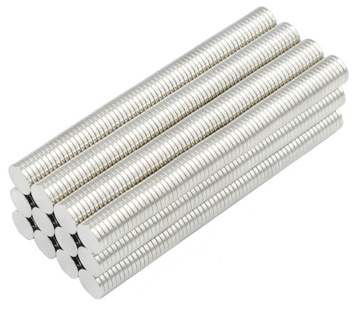 SILNÝ VALEC NEODYMOVÝ MAGNET 9,5x1 - 10 KS / NEODYMOVÉ MAGNETY /