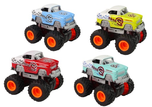 Auto 4x4 klasický model na veľkých kolesách 4 farby