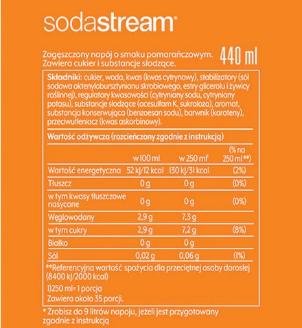 SodaStream Mirinda sirup 440 ml