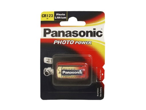 CR123 cylindrická lítiová batéria Panasonic 1 ks.