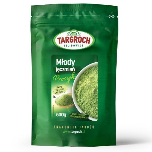 Mladý jačmeň PRÁŠOK 500g z POĽSKA, PRÍRODNÝ