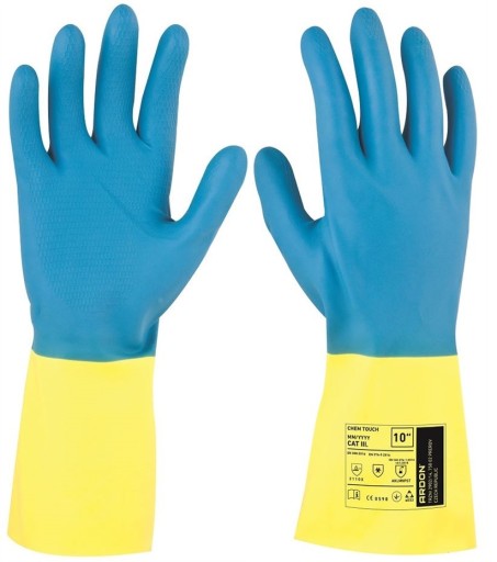 Chemické pracovné rukavice Dlhé 30 cm Ardon Chem Touch 10-XL odolné voči kyselinám
