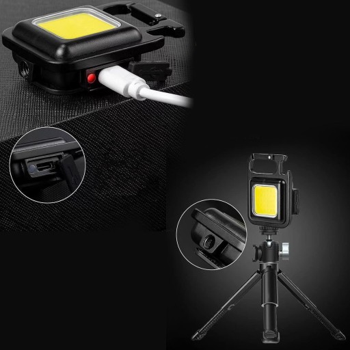 VÝKONNÁ MINI LED VRECKOVÁ LAMPA + MAGNETOVÁ KĽÚČENKA