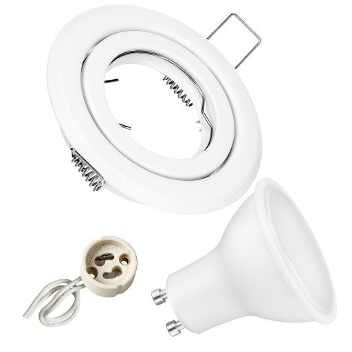 SET pohyblivé halogénové svietidlo + GU10 LED 7,5W