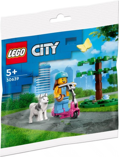 LEGO City Bricks Psí beh a kolobežka 30639 + LEGO DARČEKOVÁ TAŠKA