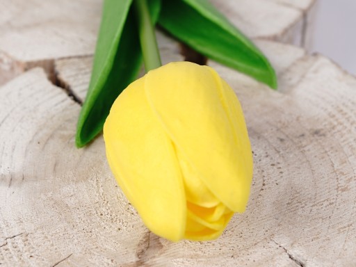 SILIKÓNOVÝ TULIPÁN AKO ŽIVÝ UMELÝ GUMOVÝ KVET PRE ŽLTÉ UMENIE