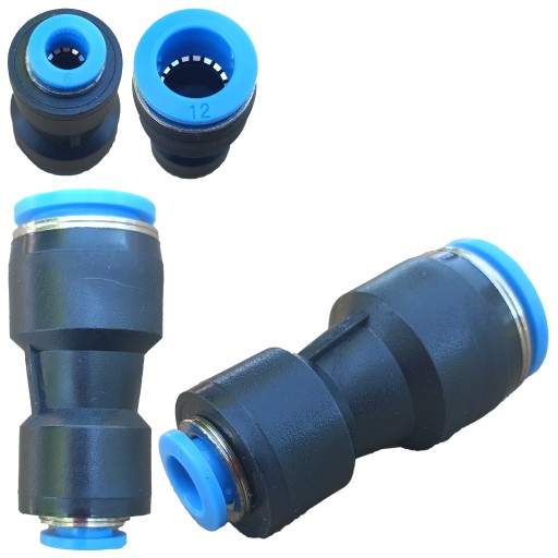 Zásuvný konektor pneumatickej redukcie 12 - 6mm PG 12-6
