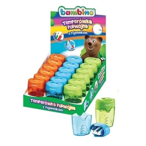 Plastový orezávač BAMBINO s 2-otvorovou nádobou