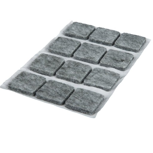Plstené podložky pod nábytok, plsť 27x27