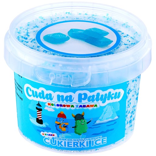 Farebná cukrová vata cukor do stroja na ochutenie ĽADOVÉ CUKROVINY 100 g