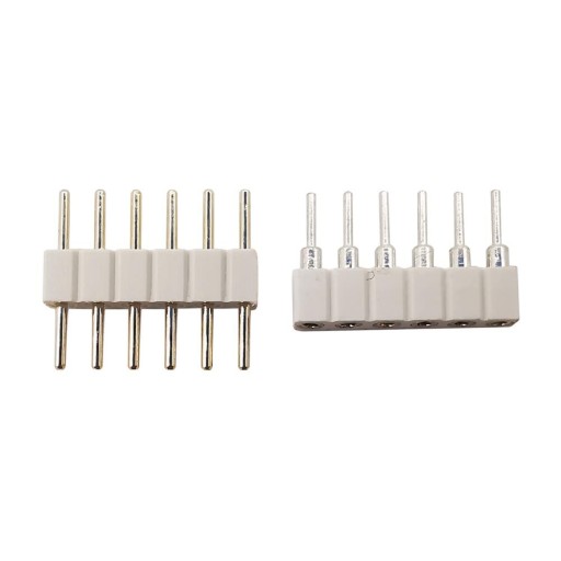 5XConnector pre RGB+CCT LED pásik 6-PIN rebríkový konektor
