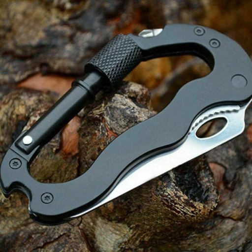 MULTITOOL OSTRÝ KARABÍNOVÝ Nôž 6V1 PREŽITIE