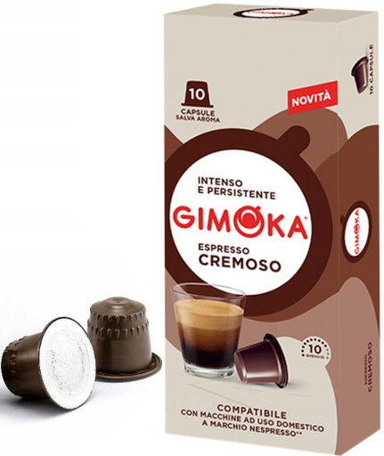 Kapsule Gimoka CREMOSO na kávu Nespresso 10 ks.