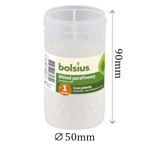 Vložka do sviečky parafínová BOLSIUS 24 H 1 ks