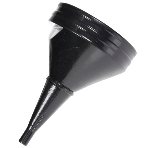 PLASTIC FUEL FUNDER, rovný, obrí, čierny