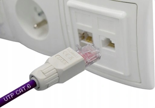 Zástrčka RJ45 Konektor RJ-45 Cat 6 RJ zadarmo pre UTP LAN kábel Twisted RJ