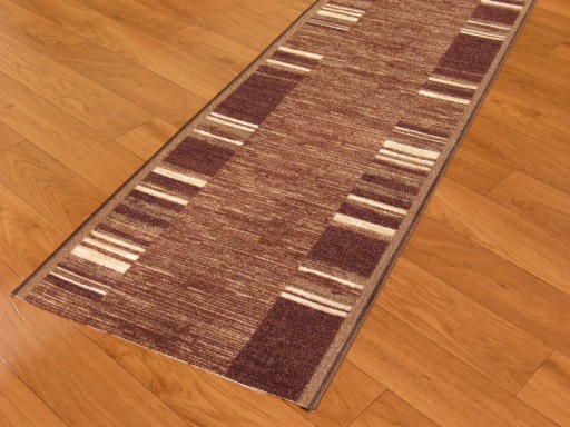 Protišmykový, pogumovaný hnedý behúň, 57 cm, do kuchyne