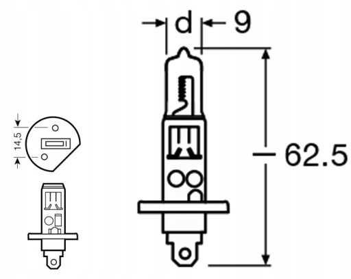SENSO H1 ŽIAROVKA 12V 55W P14,5s E4 SCHVÁL.