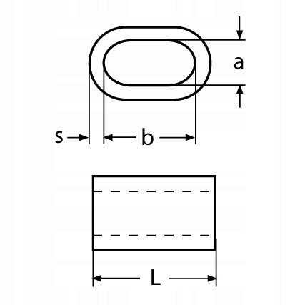 Sleeve Sleeve Connector Stainless Stainless V4 AISI 316 4mm