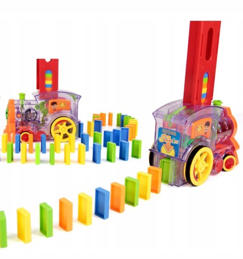 RADY LOKOMOTÍV VLAKOV SLEDUJÚCE DOMINO BLOKY