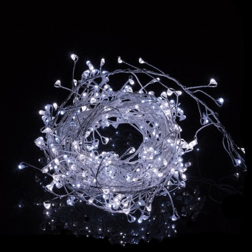 100LED SVIETIKY NA VIANOČNÝ STROMČEK, VOLEČE, STUDENÁ BIELA