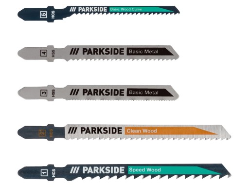 PARKSIDE Sada 5x pílových listov pre univerzálnu priamočiaru pílu