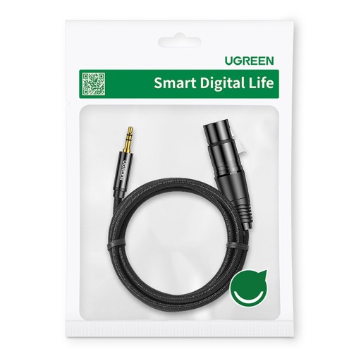 Ugreen audio kábel 3,5 mm mini jack (samec) - XLR (samica) 1m