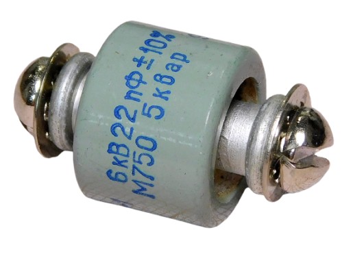 Keramický kondenzátor 22pF 6kV 5kWar M750 K15U-1