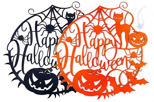 Halloweenske prívesky dekorácie dekorácie farby + zadarmo