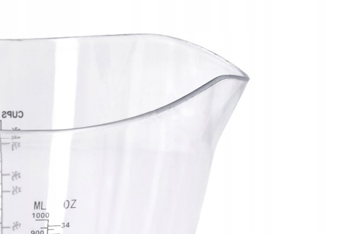 KUCHYŇSKÁ ODMERKA, 1l plastová odmerka s výlevkou na džbán