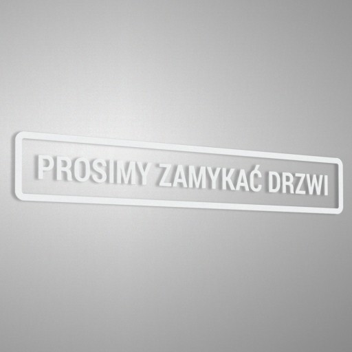 Prosím, zatvorte dvere - nálepka 5x30