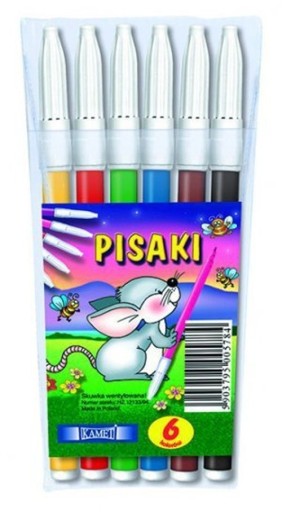 UMÝVAJÚCE ZNAČKY FUN 6 farieb KAMET (05784)
