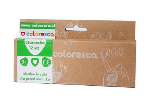 Pastelky Starszaka 12 farieb (12 ks) 3+ COLORESCA