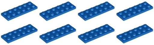 LEGO 3795 TANIER 2x6 modrý NOVINKA (15g) 8 ks.