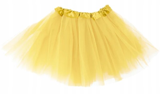 Tylová tutu sukňa, žltá, 40 CM, MEDOVÁ