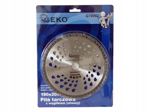 Kotúč na drevo 180x20x60T (otvory) GEKO G78042